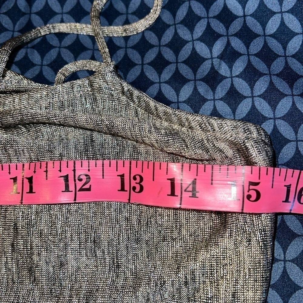 Pull & Bear shiny metallic Jumpsuit overalls Sz S - Picture 5 of 17